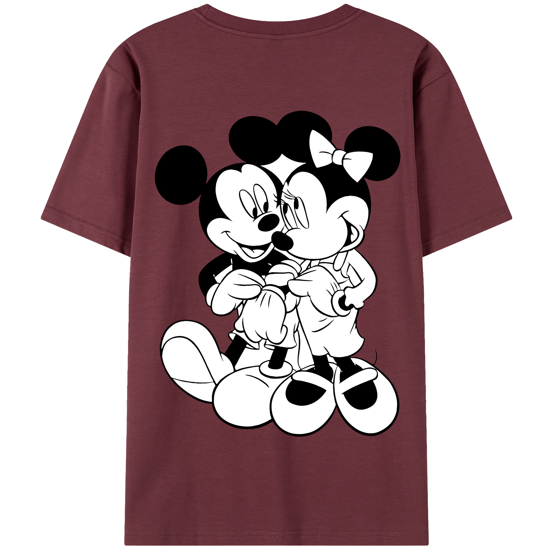 （画像用） ミッキーマウス Mickey Mouse 綿100％半袖Tシャツ（背面プリント）